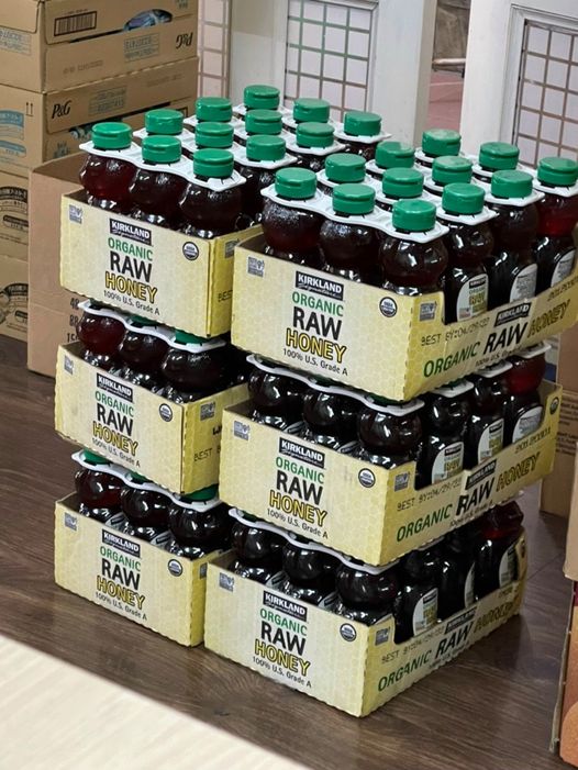 Mật ong gấu Kirkland Signature™ Organic Raw Honey (680g) nhập Mỹ